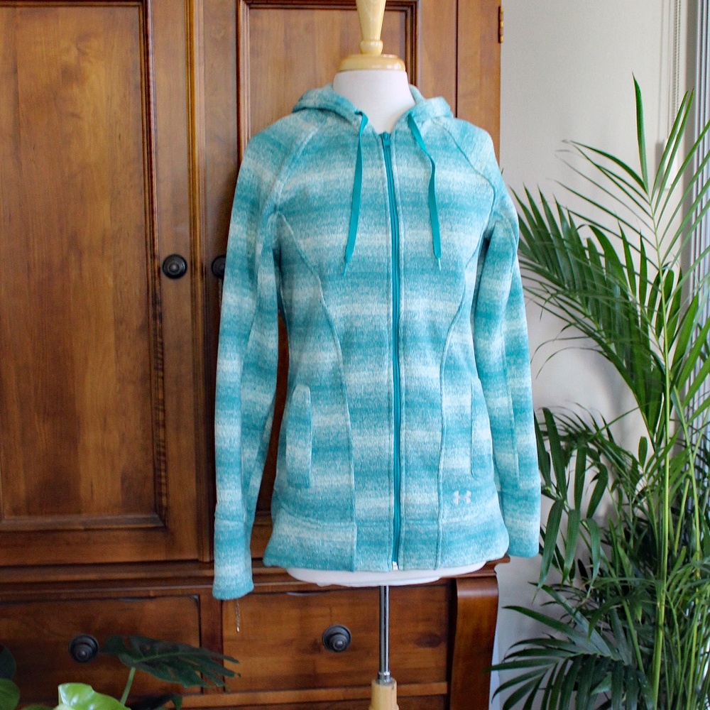 Under Armour Sweater Knit Zip Hoodie Tunic Jacket US size M